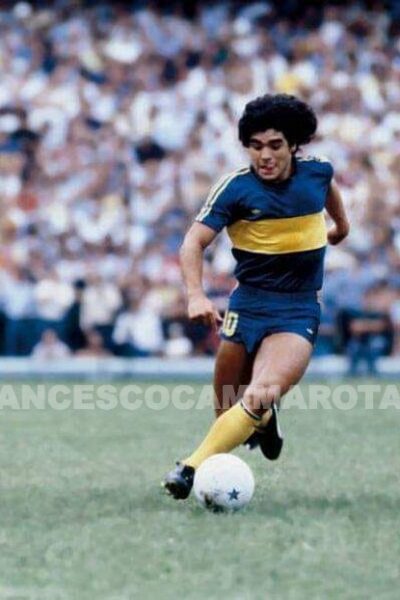 Boca Juniors 1981-1982 Home Short Sleeve Football Shirt [As worn by  Brindisi, Gareca & Maradona]
